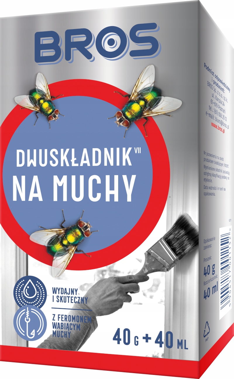 BROSDwuskladnikzferomonemnamuchy40g40ml belsilt BROS priemonė nuo musių su feromonu 40 g 40 ml efektyvi kontrolė