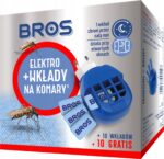 BROSElektrofumigatorowadobojczynakomarypluswklady belsilt BROS elektrofumigatorius nuo uodų su keičiamais įdėklais miegamajam