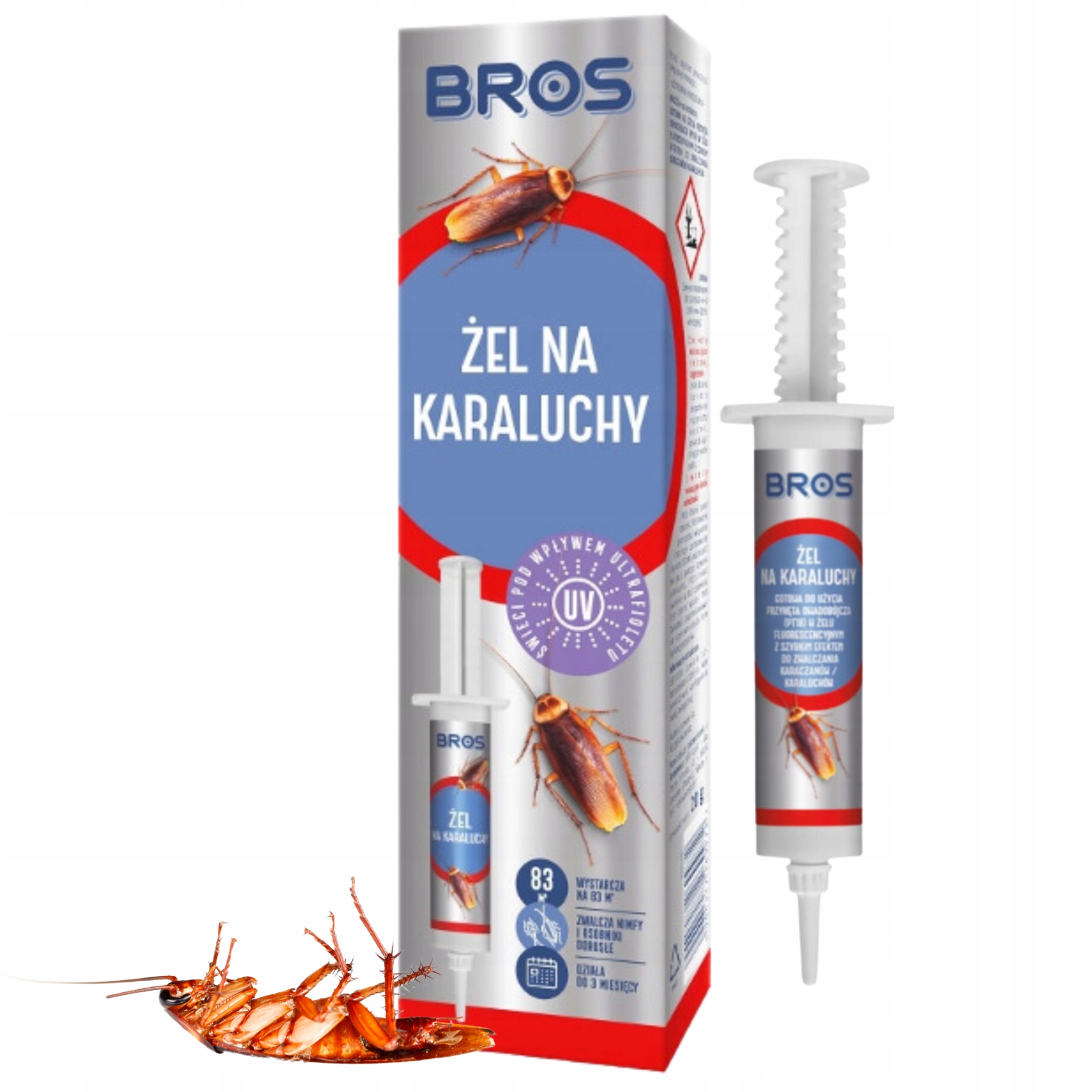 BROSZELSRODEKPREPARATNAKARALUCHYKARACZANYWSTRZYKAWCENA83M220GZawierabaterienie belsilt BROS gelis nuo tarakonų švirkšte 20 g iki 83 m²