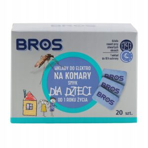 BROS įdėklai elektriniam prietaisui nuo uodų vaikams 20 vnt  vaikams