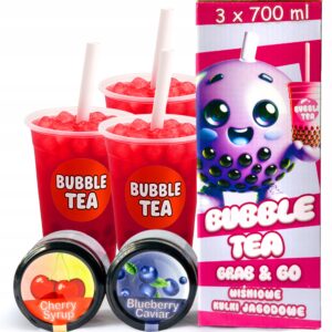 Bubble Tea rinkinys miško uogų vyšnių skoniai 3 porcijos namams
