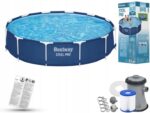 Karkasinis lauko baseinas Bestway 366x76cm su pompa su filtru 56681