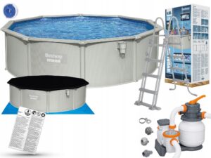 Panelinis lauko baseinas Bestway 460x120cm su pompa su kopėtėlėmis 56384 variantas 2