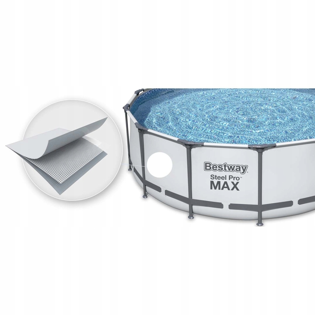 Basenogrodowystelazowy366x100cmzestaw10w1Bestway56418MarkaBestway belsilt Karkasinis lauko baseinas Bestway 366x100cm rinkinys 56418
