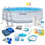 BasenogrodowystelazowyINTEX488x122zestawczyszczacy18w126746 belsilt Karkasinis lauko baseinas Intex 488×122 cm rinkinys 26746 variantas 2