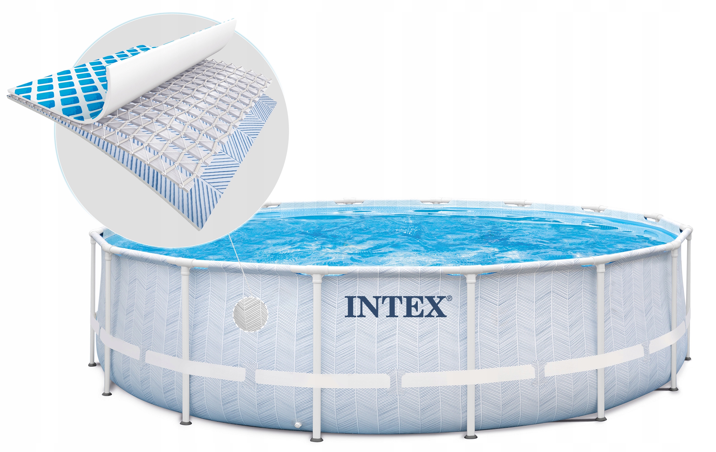 BasenogrodowystelazowyINTEX488x122zestawczyszczacy18w126746Wysokosc122cm belsilt Karkasinis lauko baseinas Intex 488×122 cm rinkinys 26746 variantas 2