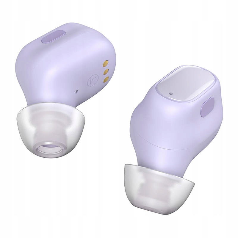 BaseusSluchawkiBezprzewodoweDokanaloweTWSBowieBluetooth53FioletoweStanopakowaniaoryginalne belsilt Baseus belaidės į ausis dedamos ausinės TWS Bowie Bluetooth 53 violetinės