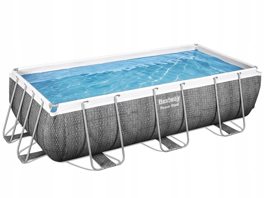 Bestway56721BasenStelazowyOgrodowy404x201x100cmPompaDrabinkaSzerokoscproduktu201cm belsilt Karkasinis lauko baseinas Bestway 404x201x100cm su pompa su kopėtėlėmis 56721 variantas 3