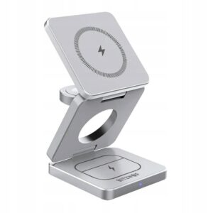 BlitzWolf BW IW30 įkroviklis belaidis 3 viename MagSafe 15 W iPhone telefonui  AirPods