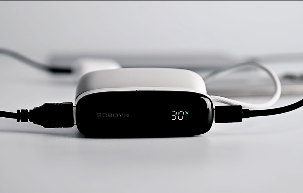 BoboVRPD100BazaLadujacaPowerbank30WUSBCDoAkumulatoraB100VRMarkaBoboVR belsilt BoboVR PD100 Baza išorinė baterija 30W USB C skirta akumuliatoriaus B100 VR