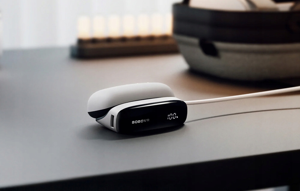 BoboVRPD100BazaLadujacaPowerbank30WUSBCDoAkumulatoraB100VRStanopakowaniaoryginalne belsilt BoboVR PD100 Baza išorinė baterija 30W USB C skirta akumuliatoriaus B100 VR
