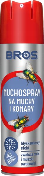 BROS purškalas nuo musių 250 ml efektyvi apsauga namuose