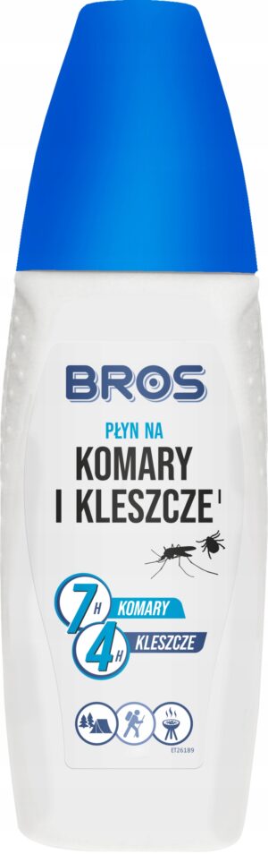 BROS skystis nuo uodų ir erkių iki 7 val 100 ml  kelionėms