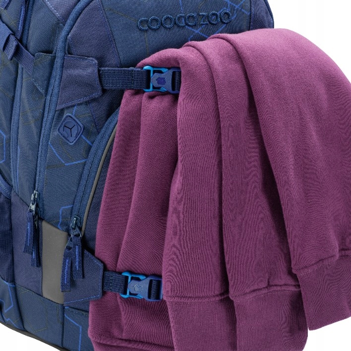 COOCAZOOplecakszkolny30lMATEmlodziezowyregulowanywzrost135180cmKodproducenta211319 belsilt Mokyklinė kuprinė paaugliui Coocazoo mėlyna 30 l A4 formatui