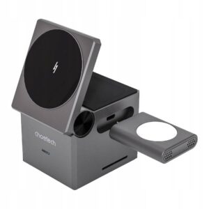 Choetech magnetinė belaidis indukcinis įkroviklis 3 viename MagSafe 15 W