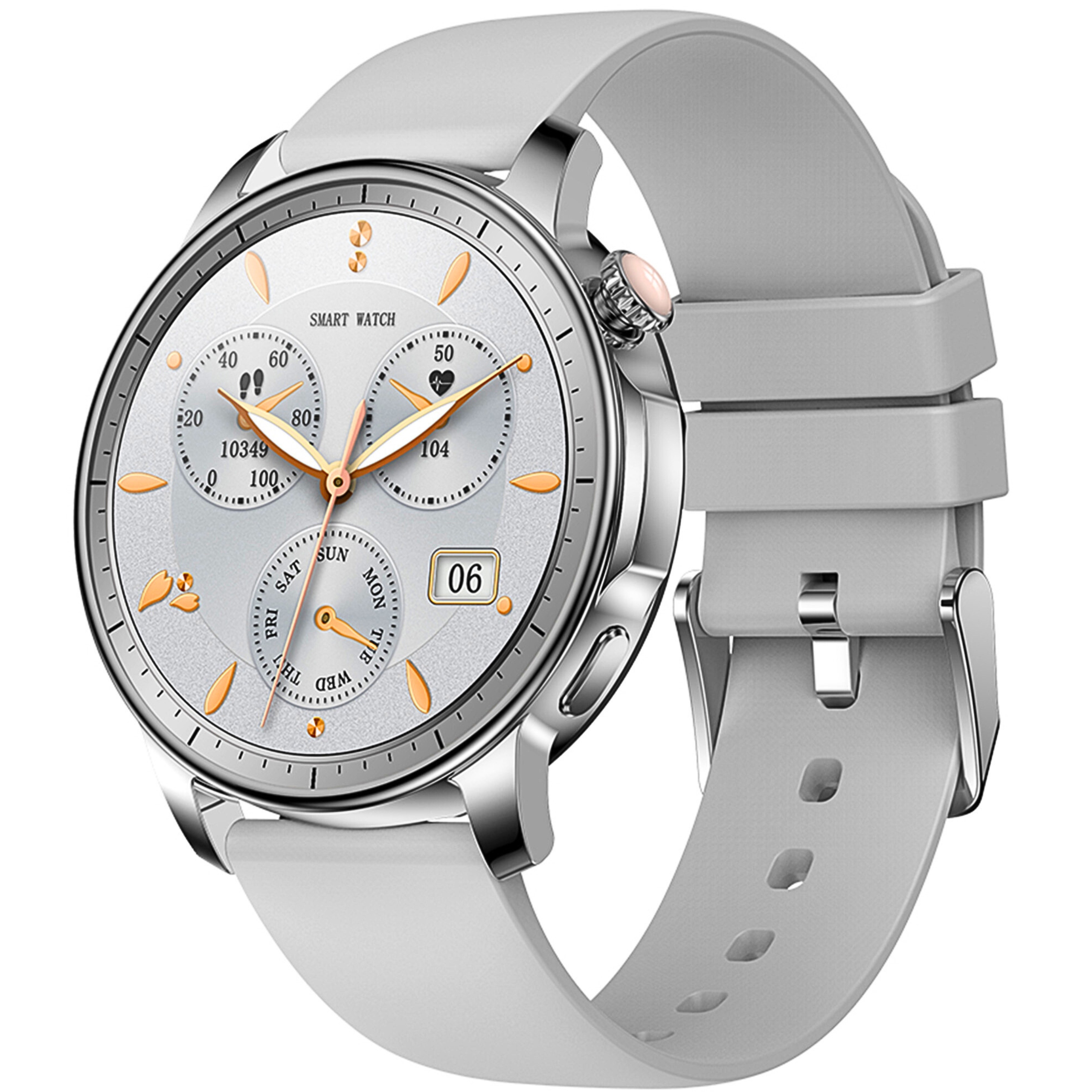 ColmiV65SmartwatchInteligentnyZegarekSportowyBluetooth50SrebrnyKolorsrebrny belsilt COLMI V65 sportinis išmanusis laikrodis Bluetooth 50 sidabrinis