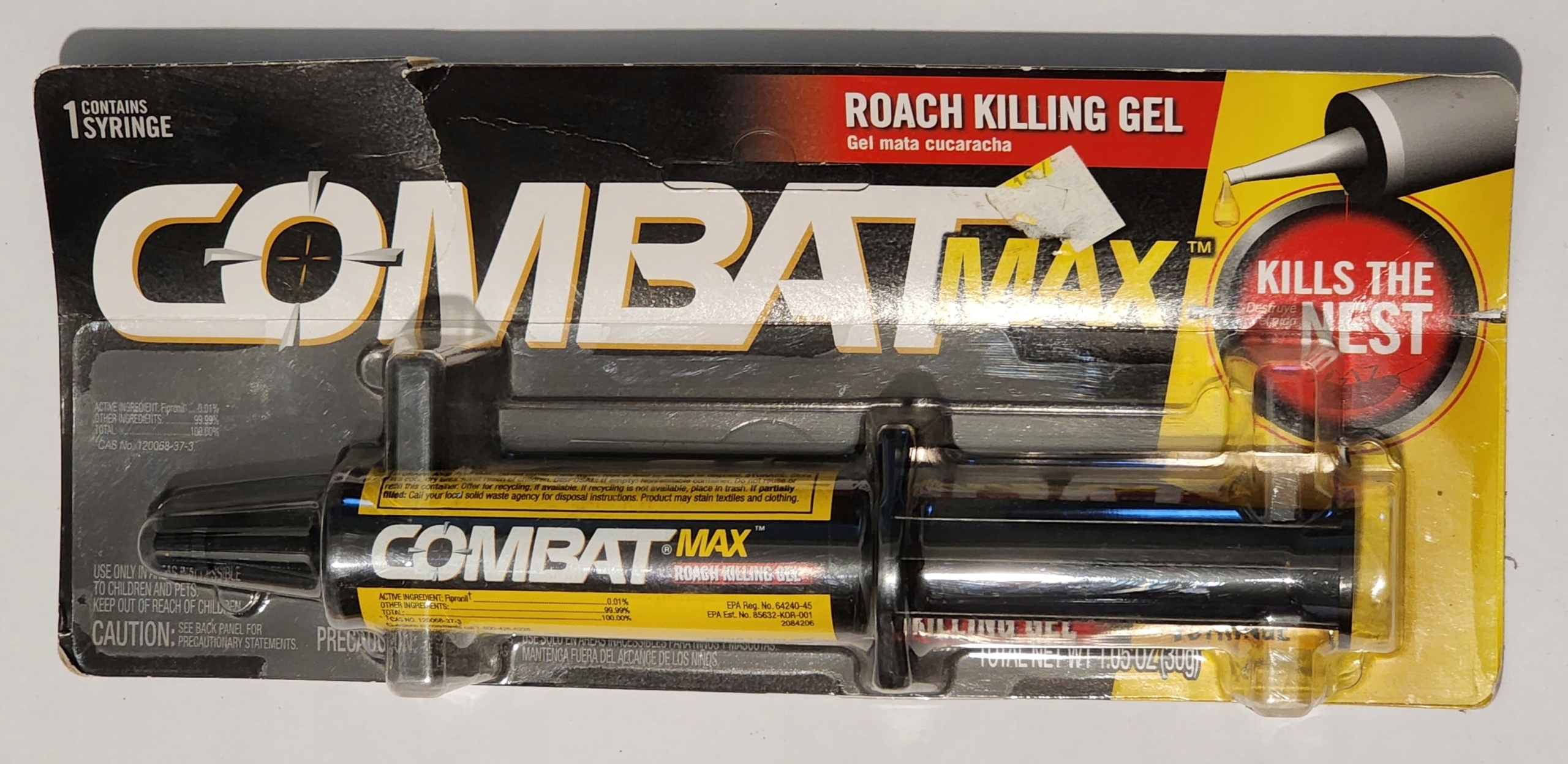 CombatMaxbardzoskutecznyzelnakaraluchy30gramjINW belsilt CombatMax gelis nuo tarakonų 30 g švirkšte