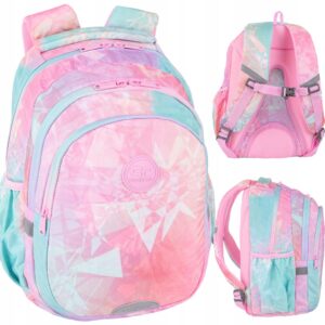 Mokyklinė kuprinė pirmokui CoolPack rožinė 21 l A4 formatui modelis F029912