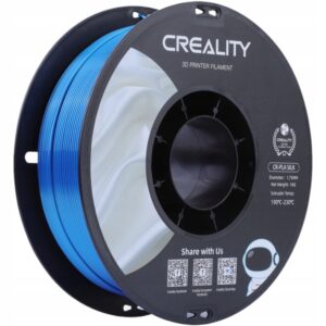CrealityCRSILKFilamentPLADoDrukarki3DNiebieskiOryginal175mm1Kg belsilt Creality Cr silk filamentas Pla skirta spausdintuvai 3D mėlynas originalas 175 mm 1Kg