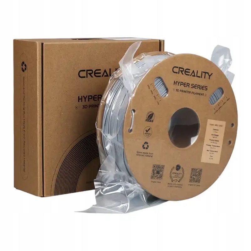 CrealityHyperABSFilamentdoDrukarki3DWytrzymaly175mmSzary1kgEANGTIN6971636403647 belsilt Creality Hyper Abs filamentas skirta spausdintuvai 3D patvarus 175mm pilkas 1kg