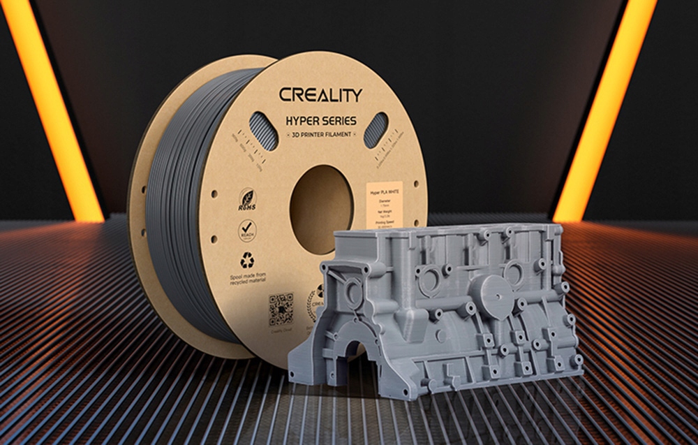 CrealityHyperABSFilamentdoDrukarki3DWytrzymaly175mmSzary1kgKodproducenta3301020041 belsilt Creality Hyper Abs filamentas skirta spausdintuvai 3D patvarus 175mm pilkas 1kg