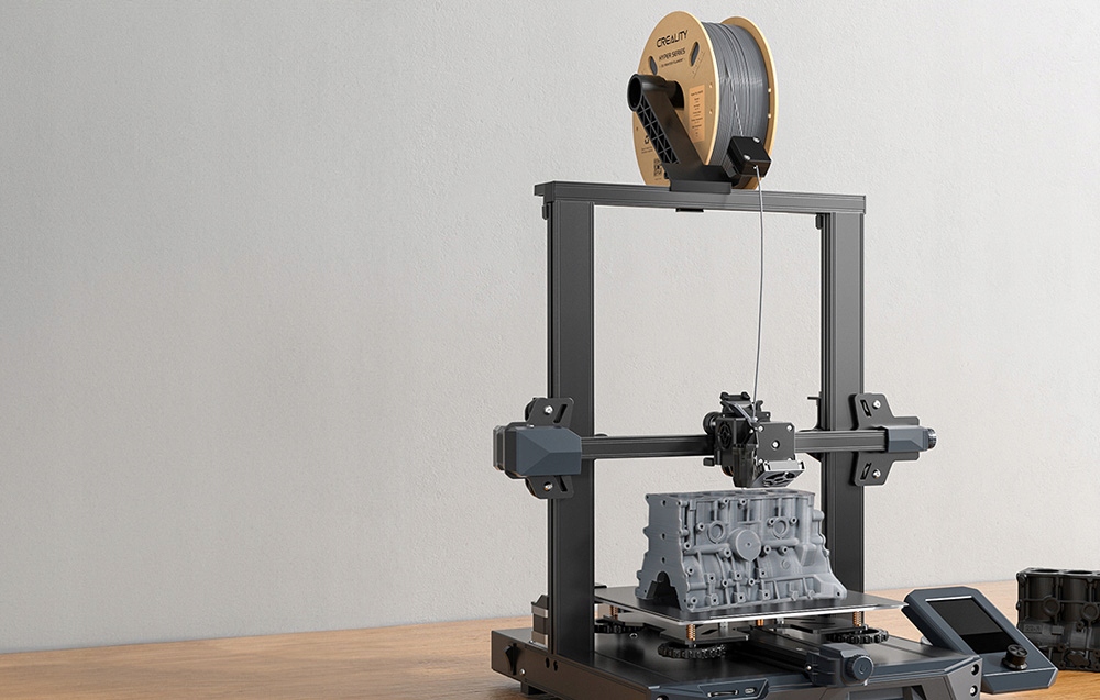 CrealityHyperABSFilamentdoDrukarki3DWytrzymaly175mmSzary1kgSrednicafilamentu175mm belsilt Creality Hyper Abs filamentas skirta spausdintuvai 3D patvarus 175mm pilkas 1kg