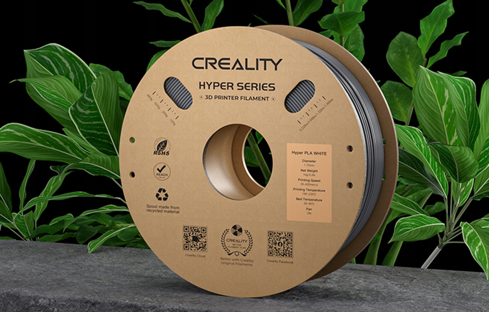 CrealityHyperABSFilamentdoDrukarki3DWytrzymaly175mmSzary1kgStanopakowaniaoryginalne belsilt Creality Hyper Abs filamentas skirta spausdintuvai 3D patvarus 175mm pilkas 1kg