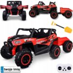 CzerwoneBuggynaAkumulator4x24VzWywrotkaPA0342 belsilt Czerwone Buggy elektrinis 4x24V Z Wywrotką PA0342 vaikams