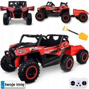 Czerwone Buggy elektrinis 4x24V Z Wywrotką PA0342 vaikams