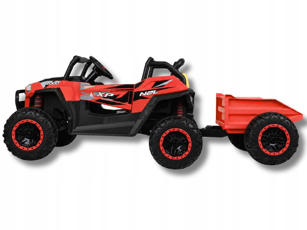 CzerwoneBuggynaAkumulator4x24VzWywrotkaPA0342MarkaJokomisiada belsilt Czerwone Buggy elektrinis 4x24V Z Wywrotką PA0342 vaikams