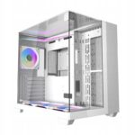 DarkFlash TH285 balta Midi Tower korpusas su 4 ARGB ventiliatoriais