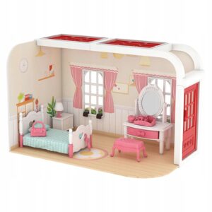 Miniatiūrinis lėlių namelis miegamasis DIY rinkinys 245 cm