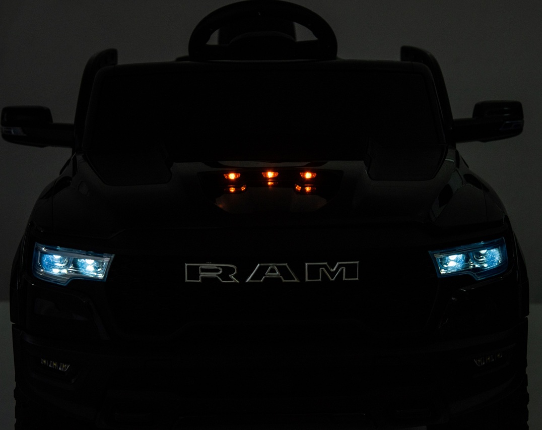 Dodge RAM 1500 EVA elektrinis automobilis vaikams 12 V 9 Ah Kluczyk nuotolinio valdymo Pultas Bluetooth