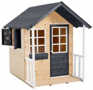 Medinis vaikų žaidimų namelis TP Toys 140 cm su veranda