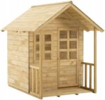 Medinis vaikų žaidimų namelis su terasa TP Toys 140 cm
