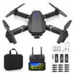 Dronas 4K su dviem kameromis I 3X baterija  nuotolis 100M gestai 3D flip  papildomas komplektas 8