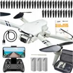 Dronas FlyPro10 2 kameromis variklisi bezszczotkowe zawis WiFi 3x20min 2KM žaislinis vaikams  skirtinga komplektacija 8
