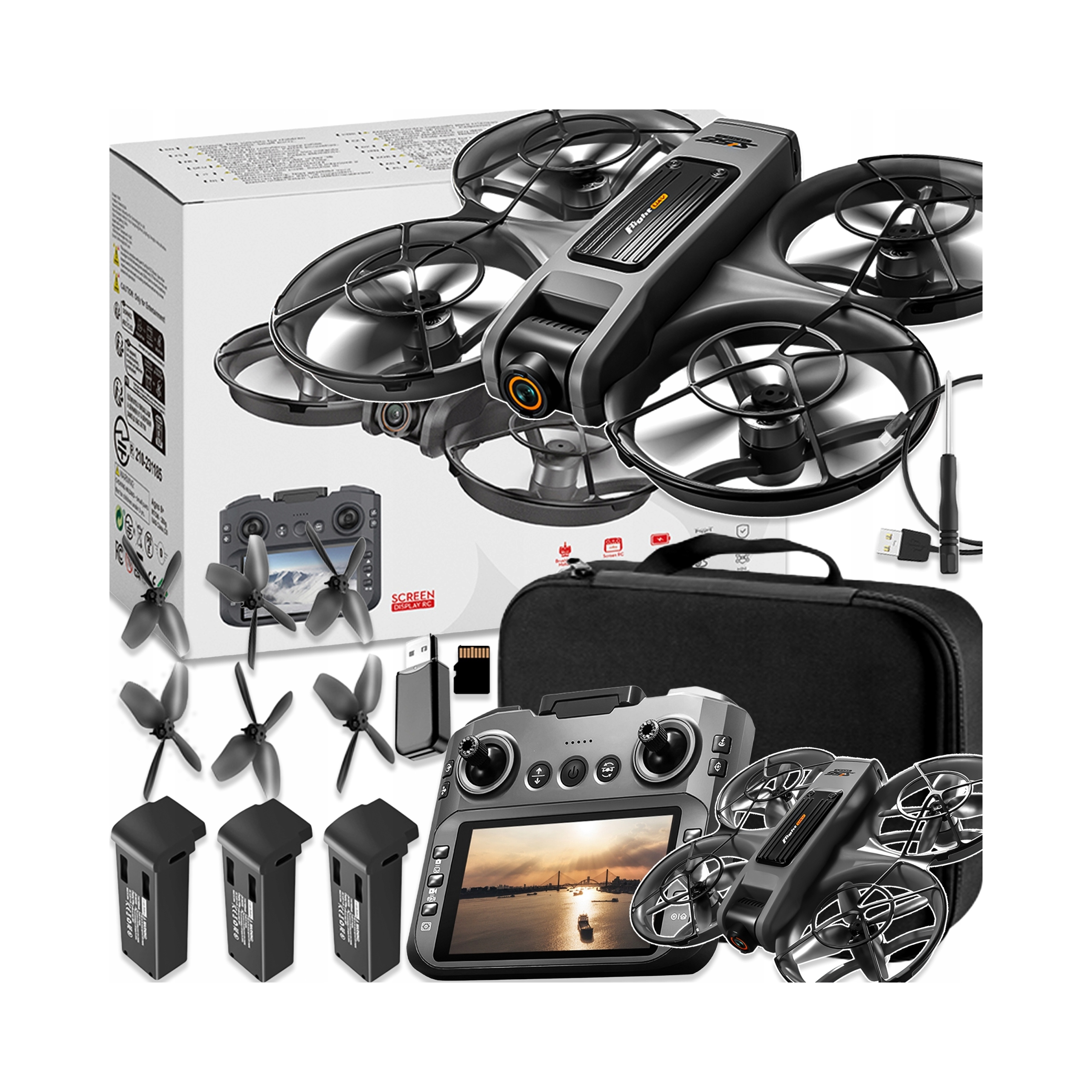 DRONKONTROLERLCD2kamerySILNIKBEZSZCZOTKOWYZABAWKA145GWIFI3xAKU belsilt Dronas valdiklis LCD 2 kameromis bešepetėlinis variklis žaislinis 145G WiFi 3x akumuliatoriai vaikams skirtinga komplektacija 8