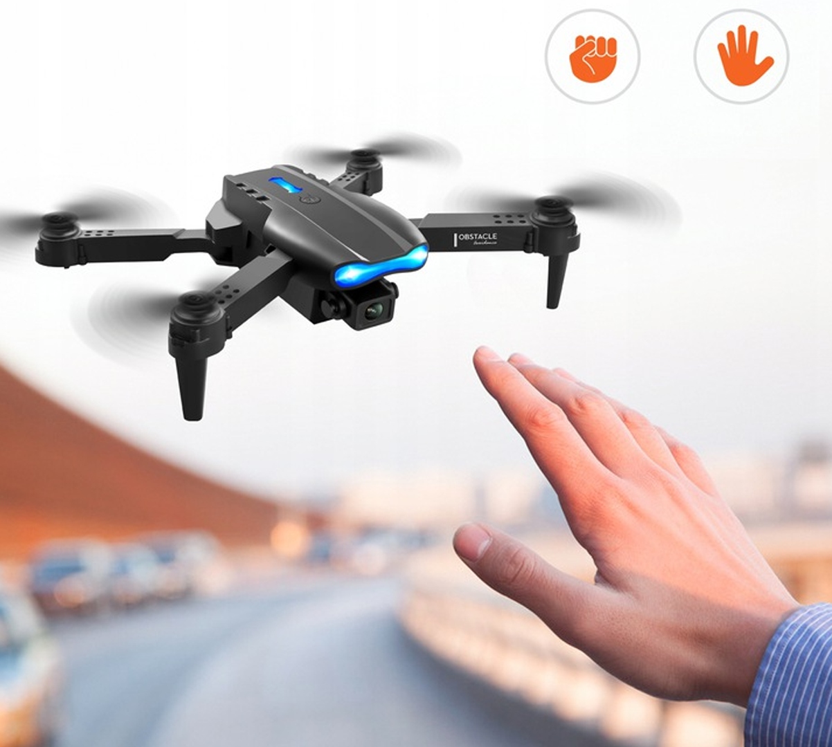DRONTECHNOIDZDALNIESTEROWANY3xAKUKAMERAWIFI500M45Min40KMhGIGANTCzaslotu45min belsilt Dronas technoid nuotoliniu būdu valdomas 3x akumuliatoriai kamera WiFi 500M 45Min 40KMh gigant skirtinga komplektacija 8