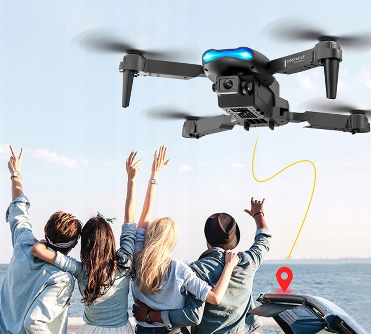 DRONTECHNOIDZDALNIESTEROWANY3xAKUKAMERAWIFI500M45Min40KMhGIGANTWagaproduktuzopakowaniemjednostkowym05kg belsilt Dronas technoid nuotoliniu būdu valdomas 3x akumuliatoriai kamera WiFi 500M 45Min 40KMh gigant skirtinga komplektacija 8