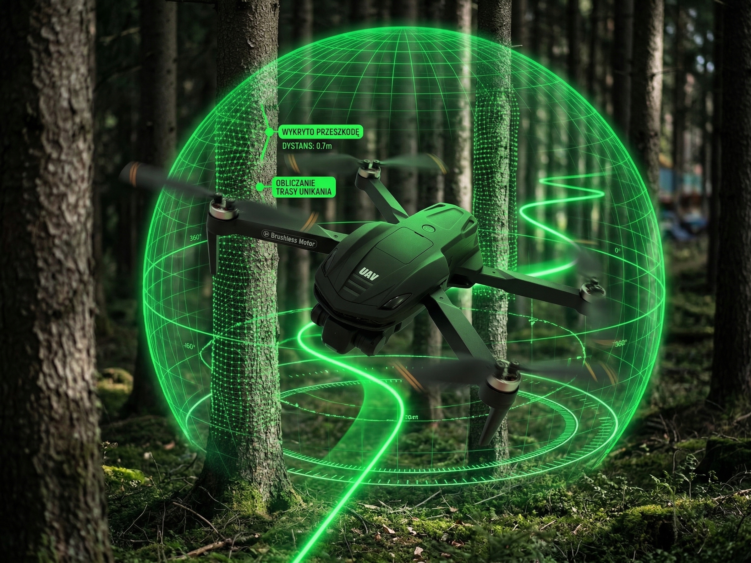 DRONTECHNOIDZDALNIESTEROWANY3xAKU3000m90min35kmhWALIZKAWIFIXXXXLPojemnoscbaterii6000mAh belsilt