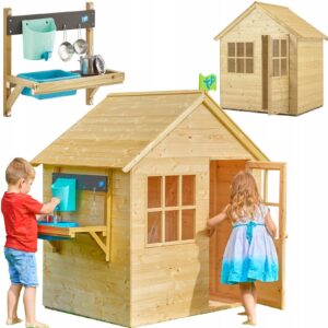 Medinis vaikų žaidimų namelis TP Toys 146 cm papildoma komplektacija