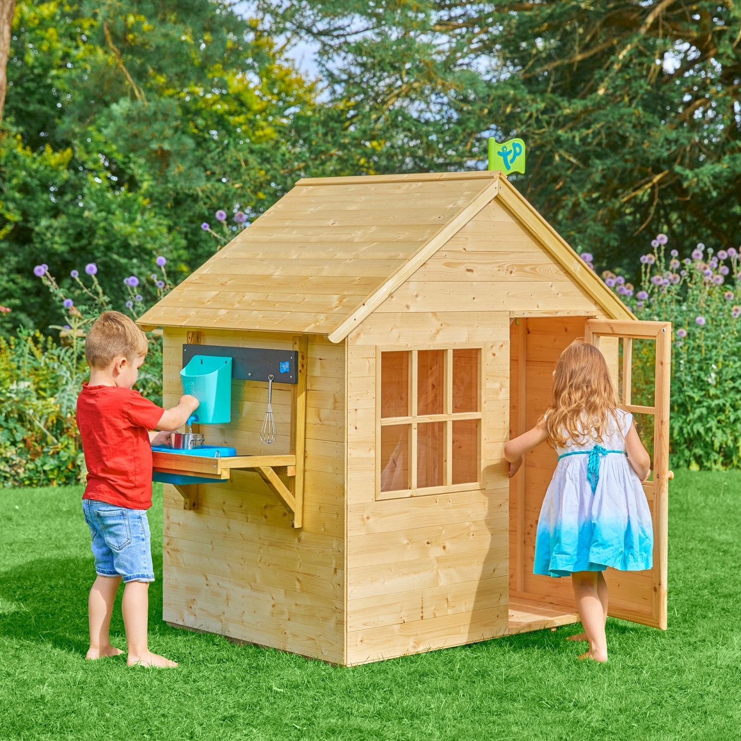 Medinis vaikų žaidimų namelis TP Toys 146 cm papildoma komplektacija