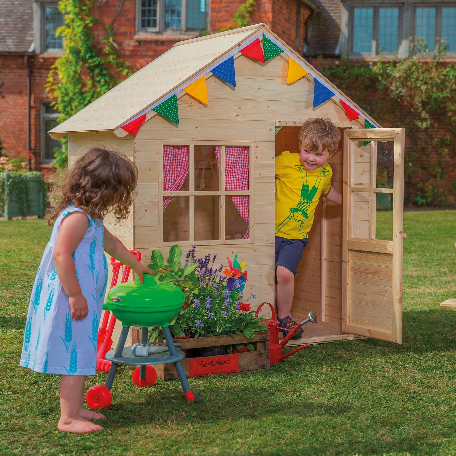 Medinis vaikų žaidimų namelis TP Toys 146 cm papildoma komplektacija