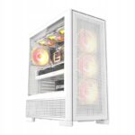 DarkFlash Airnova E atx Big Tower korpusas balta 3 ventiliatoriai