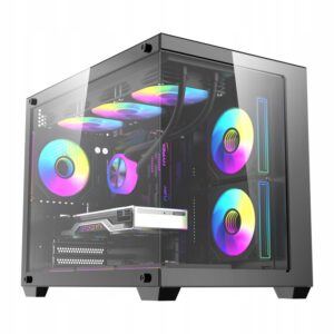DarkFlash B275 Pro mini Tower korpusas 6 ventiliatoriai juodas