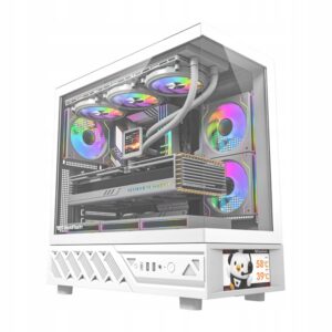 DarkFlash DS950V balta ATX korpusas su 6 ventiliatoriais