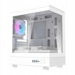 DarkFlash DB330M mini Tower korpusas balta 3 ARGB ventiliatoriai