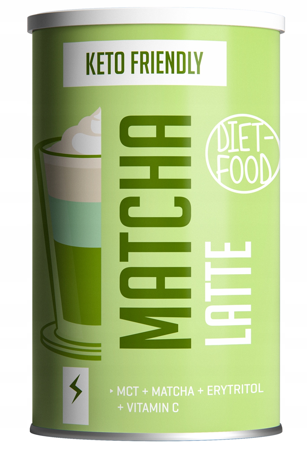 DietFoodMATCHALATTEOlejMCTwproszkuKETO belsilt Diet Food Matcha latte gėrimas greitai paruošiamas matcha latte
