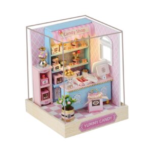 Miniatiūrinis lėlių namelis DIY rinkinys 11,5 cm z pysznymi